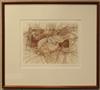 Group of 7 color lithographs.